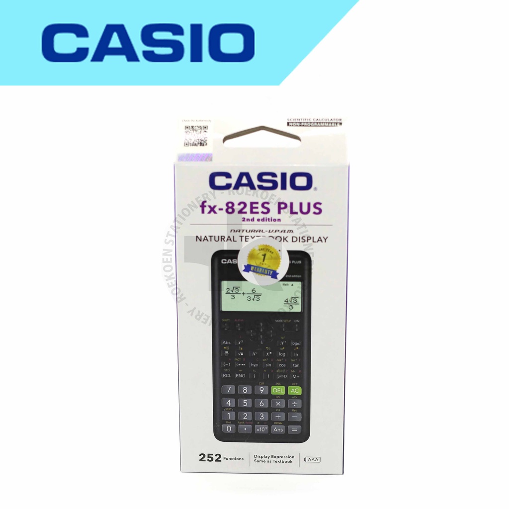 

Casio Calculator Scientific FX-82ES Plus-2 2nd edition