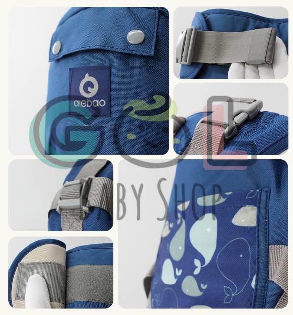 Gendongan Bayi Baby Carrier multifunction 11 in 1 Hipseat Carrier Aiebao 6617 (6608 6612 6629 6609)