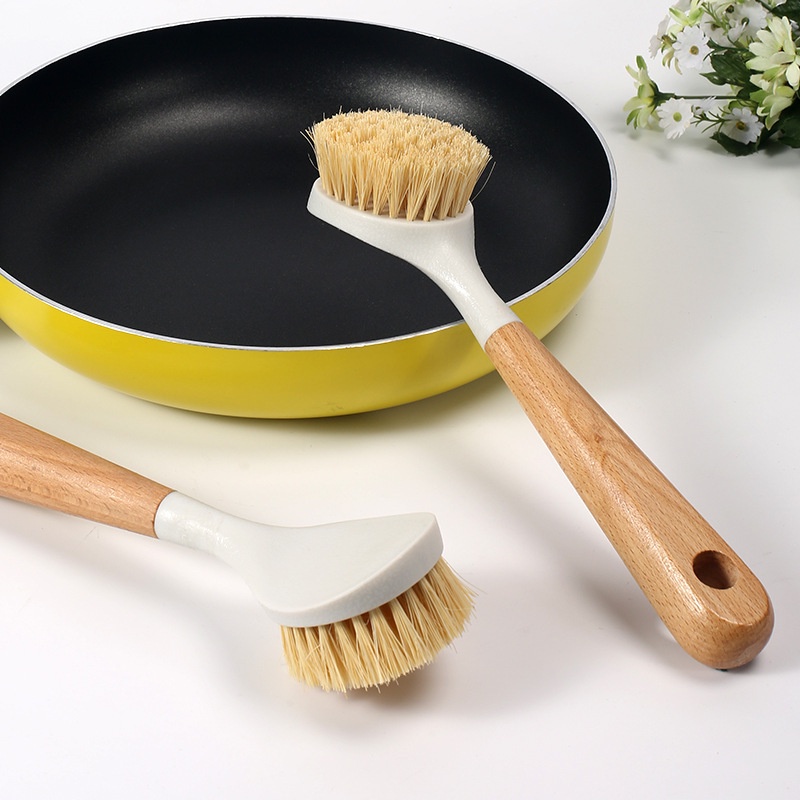 Sikat Dapur Kayu Serbaguna Sikat Cuci Piring Panci Kitchen Brush Pot Cleaning Tool