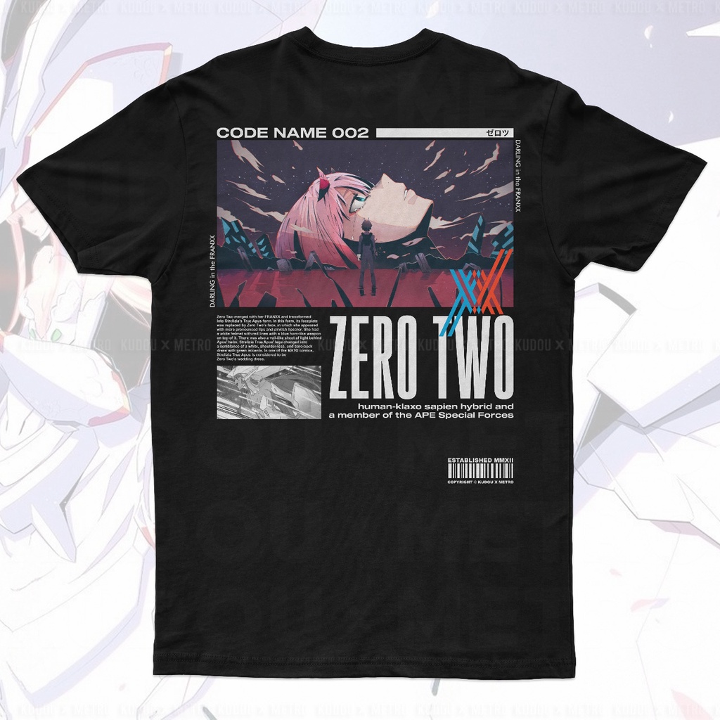 Kaos Zero Two True Apus Anime Manga Darling In The Franxx