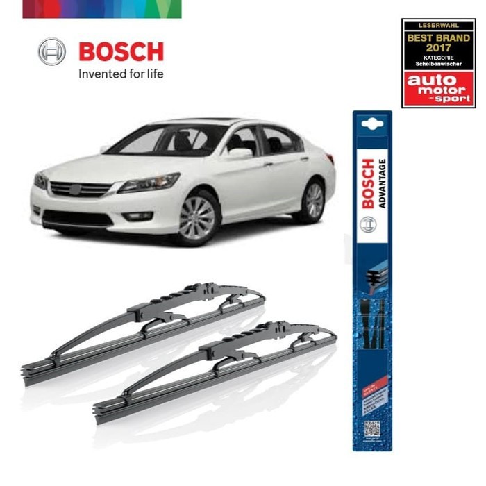 Wiper Blade New Accord BOSCH Sepasang Advantage 19-26&quot; ORIGINAL