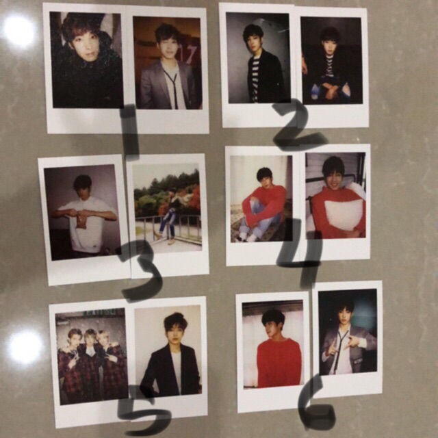 Seventeen’s Wonwoo 2016 Photocard set A-B-C-D L.I.K.E Boy Wist Encore Concert