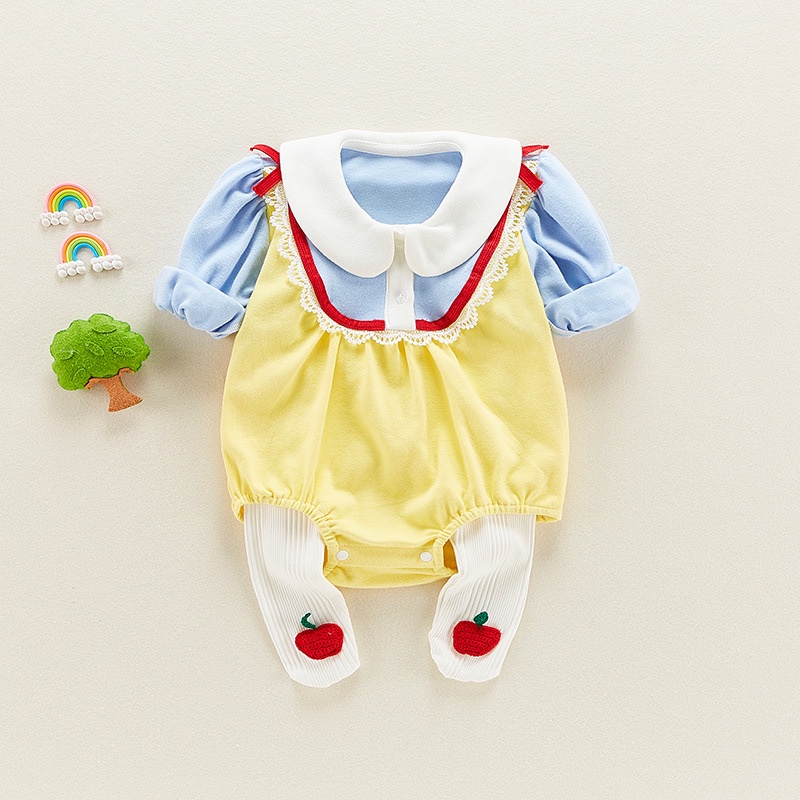 jumpsuit Bayi Lucu Fashion Set Anak Bayi Perempuan Baru Lahir Pakaian dan Legging V38-66/Biru-6-9 Bulan