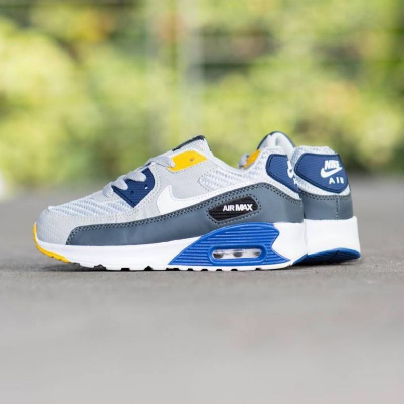 Nike Air Max Kids Grey Blue Yellow Original