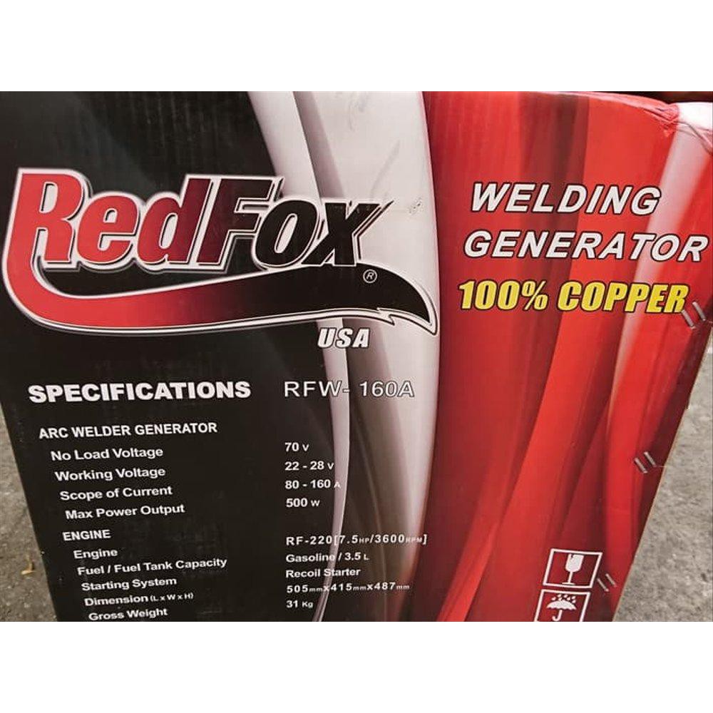 Free Ongkir Mesin Las Generator Genset Redfox Rfw 160 A Bensin Promo