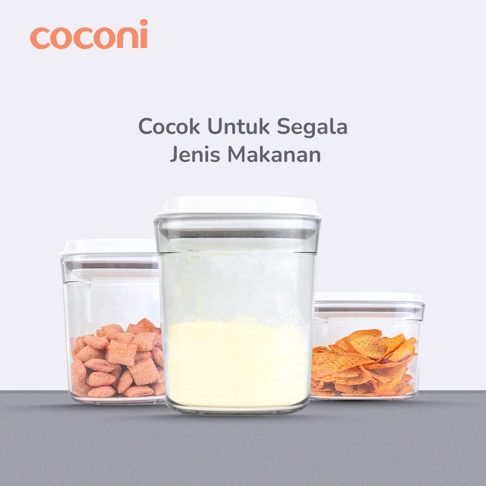 Coconi Pop Up Airtight Food Container - Toples Susu Bubuk Kedap Udara