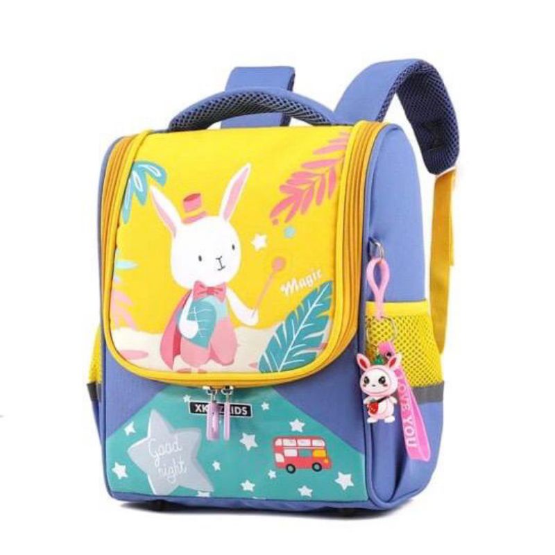 Tas Ransel anak/tas Sekolah Anak Tas Karakter Anak Backpack Motif buaya dan kelinci