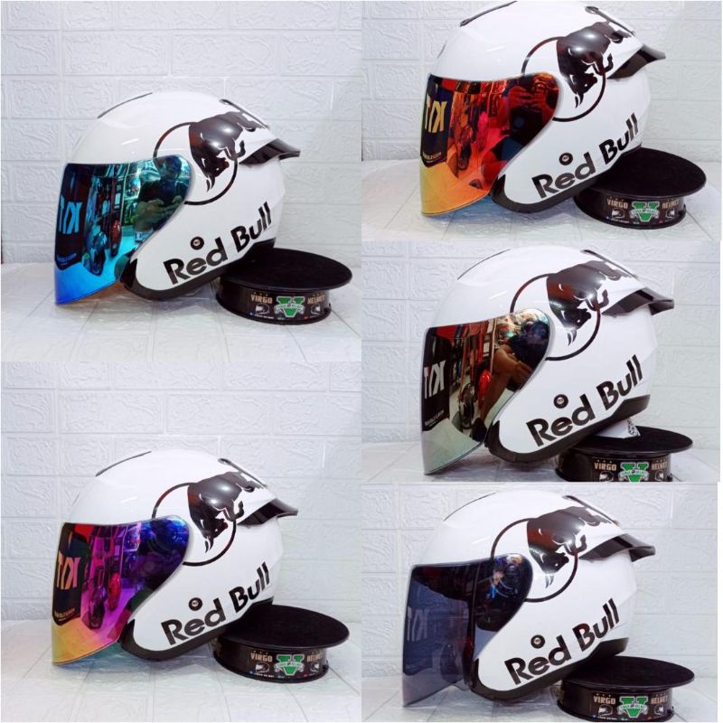 Helm Kyt Kyoto Solid Original Wahite putih PAKET Ganteng