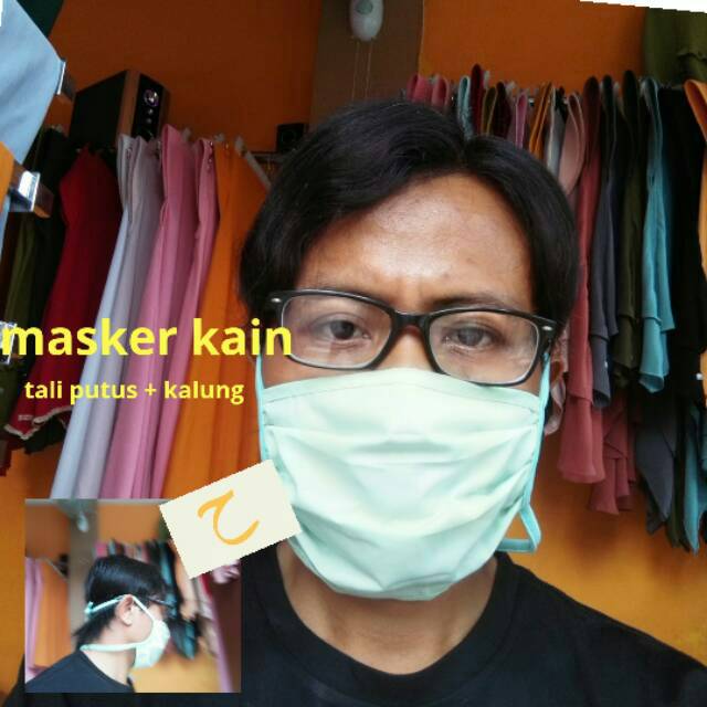 MASKER KAIN MANSET BAJU bisa COD