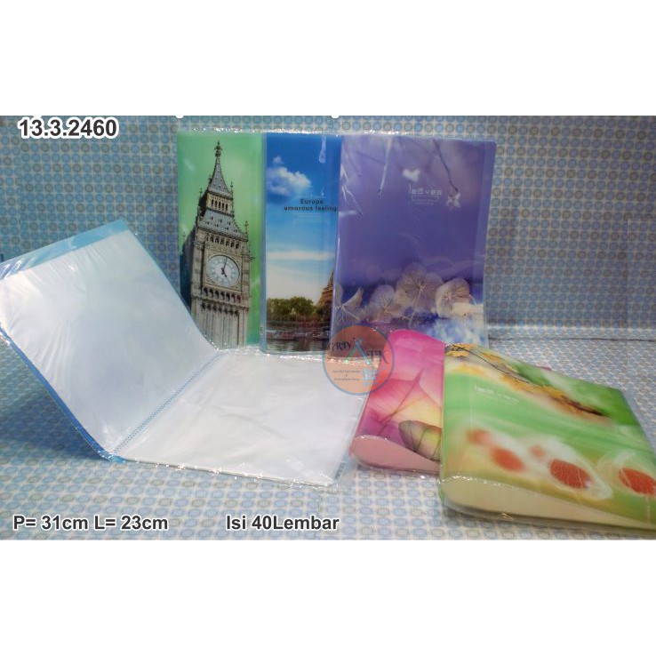 

Clear Book Y-903 Ukuran A4 Fancy 40 Lembar