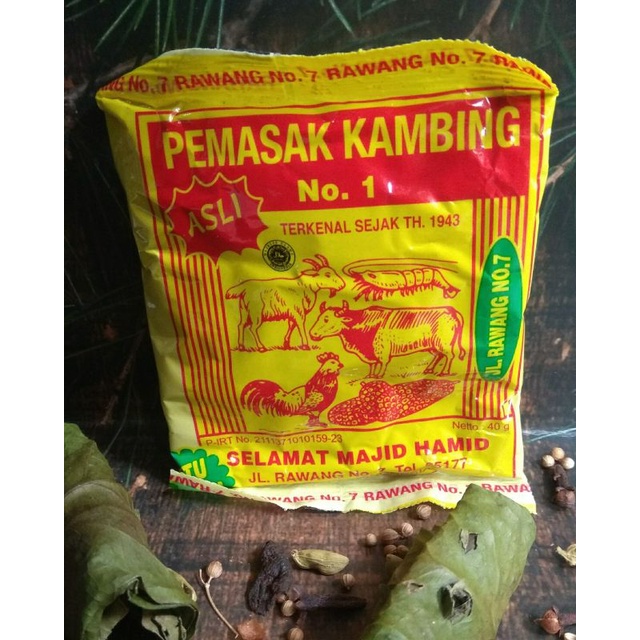

Bumbu pemasak kambing 40 gr selamat majid hamid