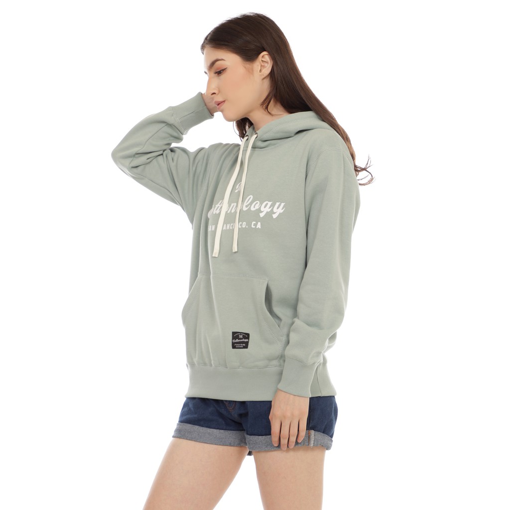Cottonology Hoodie Wanita San Francisco Hijau Tosca-5