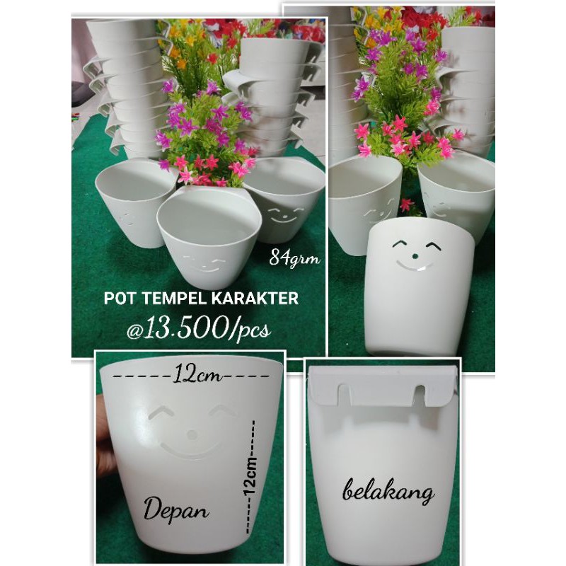 Pot Tempel Dinding /  Pot dinding smile / vas tempel