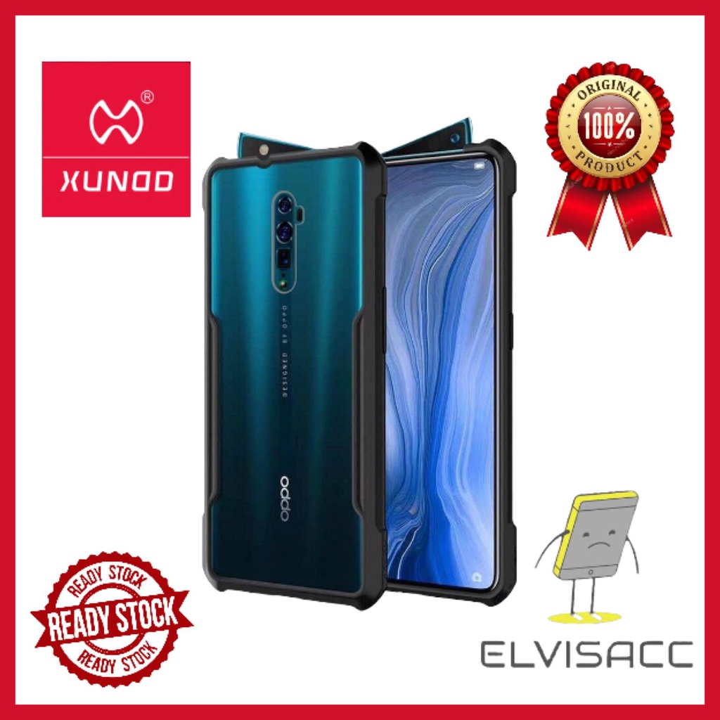 CASE OPPO RENO 4 / OPPO RENO 4 PRO / OPPO RENO 5 / OPPO RENO 5 PRO / OPPO RENO6 5G / OPPO RENO 6 PRO PLUS XUNDD BEATLE ORIGINAL SOFT HARD CASE HYBRID ARMOR - CLEAR LIST BLACK