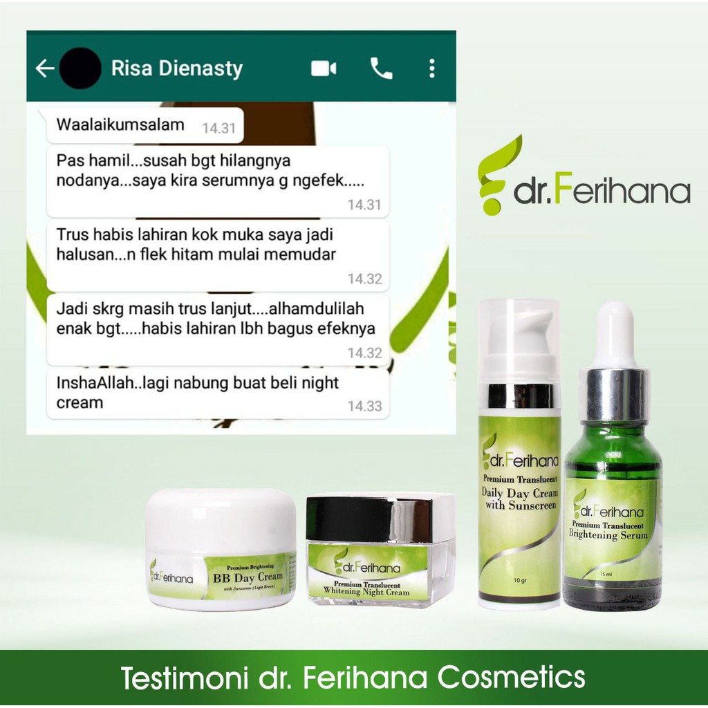 skincare dr ferihana