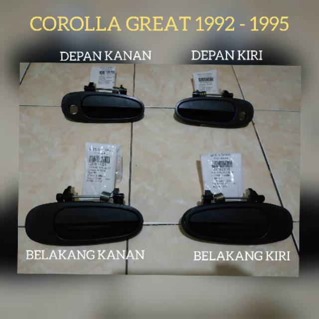 Handle pintu luar corolla great 1992 1995 per pc