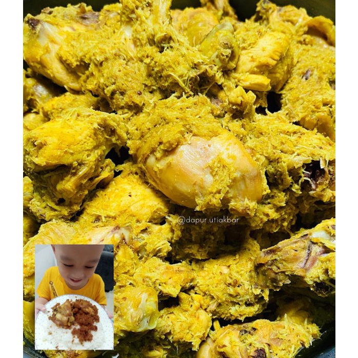 

ayam ungkep (custom bagian) plus sambel terasi