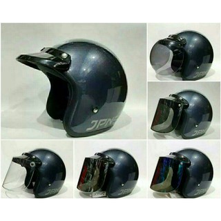 Helm bogo jpn allgrey glossy kaca cembung&datar | Shopee ...