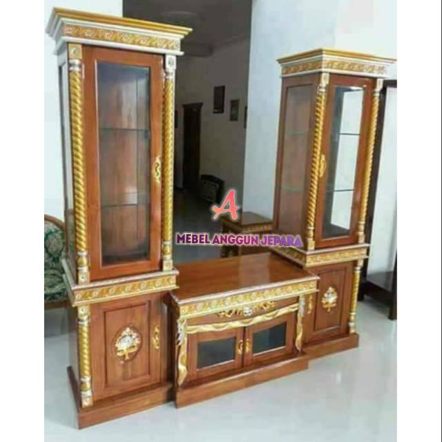bufet tv slendang pisah,mebel jepara,furniture