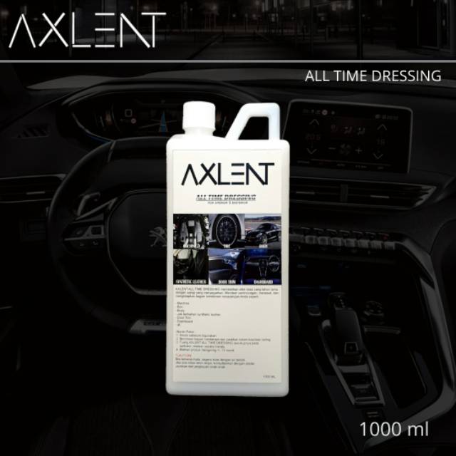 AXLENT ALL TIME DRESSING Penghitam Pengkilap Plastik &amp; Karet 1 Liter