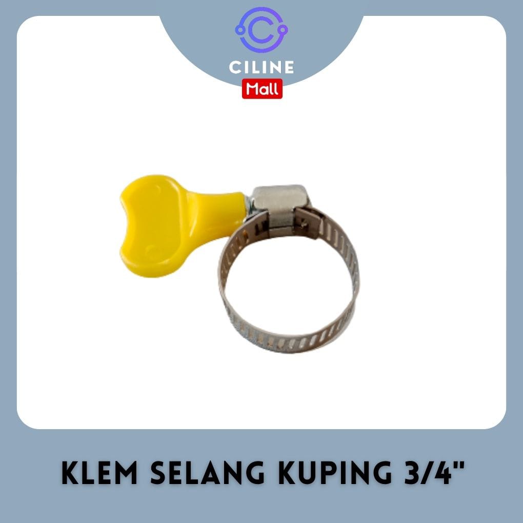 Jual Klem Selang Kuping Hose Clamp Gas Stainless Berkualitas Double