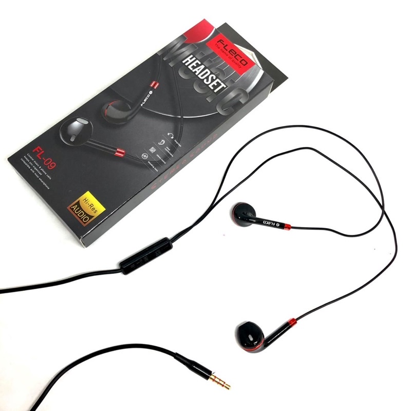 HANDSFREE HEADSET FLECO FL09/EARPHONE HANDSFREE FLECO FL09 HEADSET TERPOPULER SEN