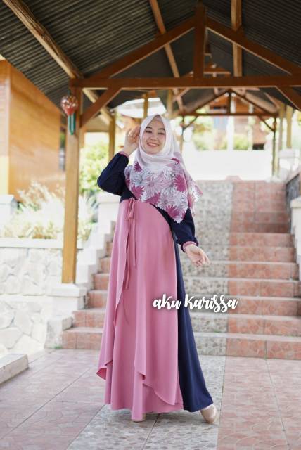 Nazwa Dress ori aku karissa/Gamis Only/nazwa Dress/Gamis drees