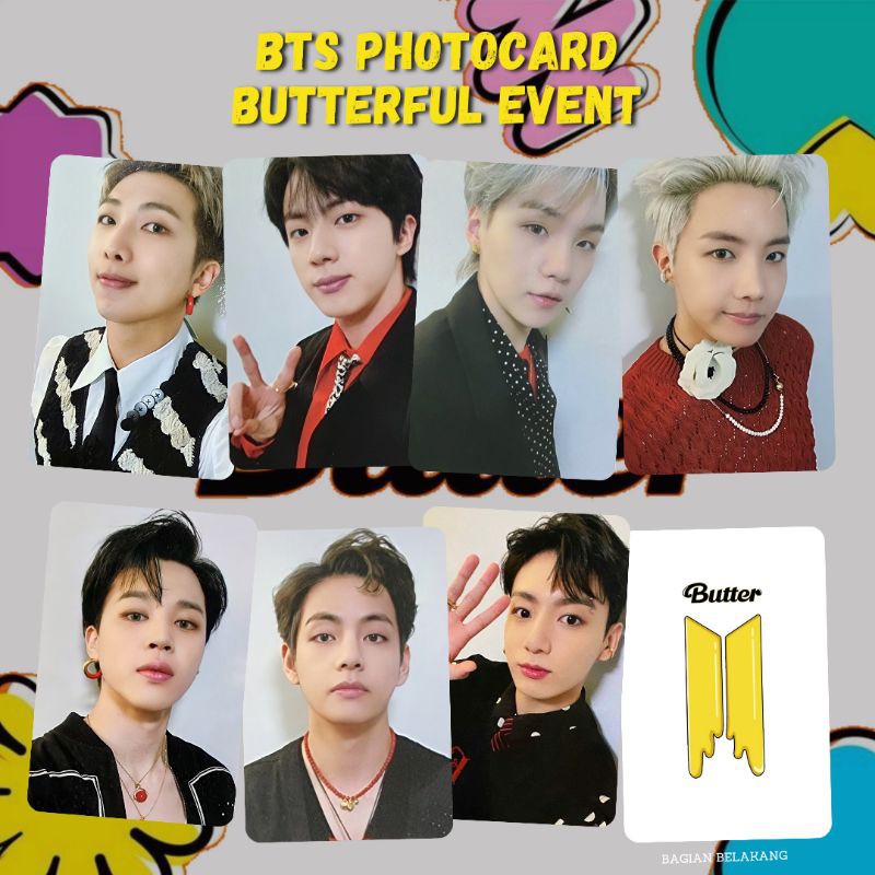 BTS PHOTOCARD BUTTERFUL EVENT PC