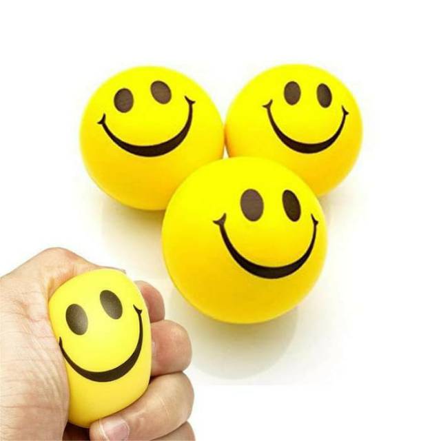 Bola smile terapi terapi stroke latihan tangan menggenggam lentur karet