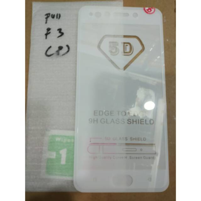 Tempered glass Oppo F3 Full Layar