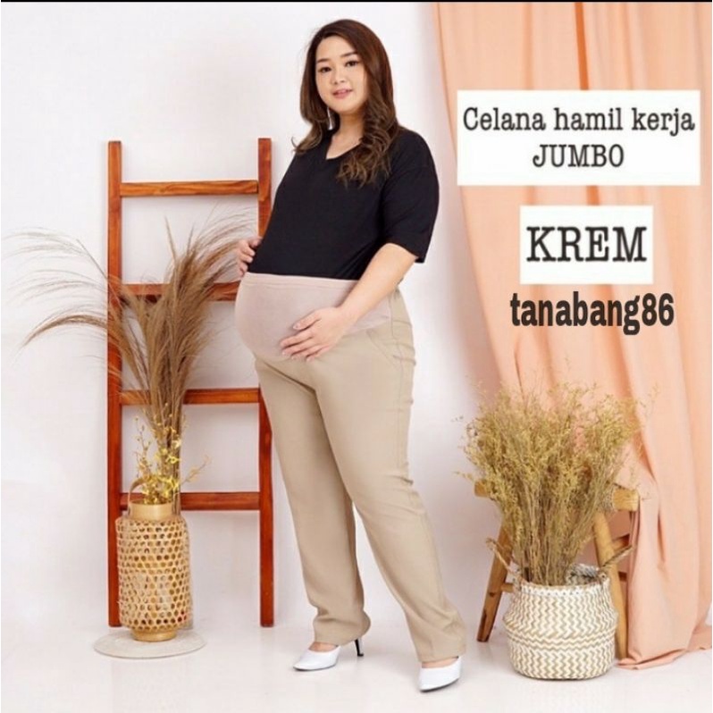 CELANA HAMIL KERJA SUPER JUMBO/CELANA HAMIL 4XL/CELANA BUMIL BESAR PREMIUM