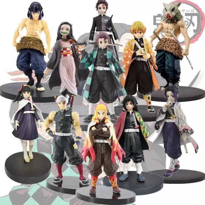 PROMO FIGURE // ACTION FIGURE KIMETSU NO YAIBA DEMON SLAYER TANJIRO NEZUKO KOCHO ORIGINAL