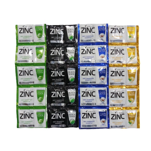 ZINC SHAMPOO SACHET 12X10ML/central trenggalek