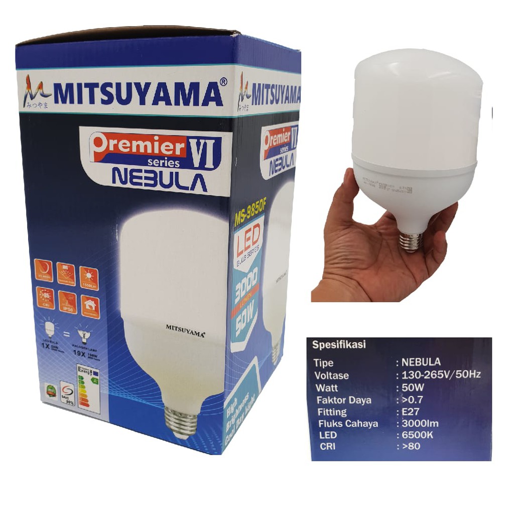 BOHLAM LAMPU LED MITSUYAMA PREMIER NEBULA 50W 50WATT ORIGINAL ASLI/ Lampu Capsule Nebula Mitsuyama P