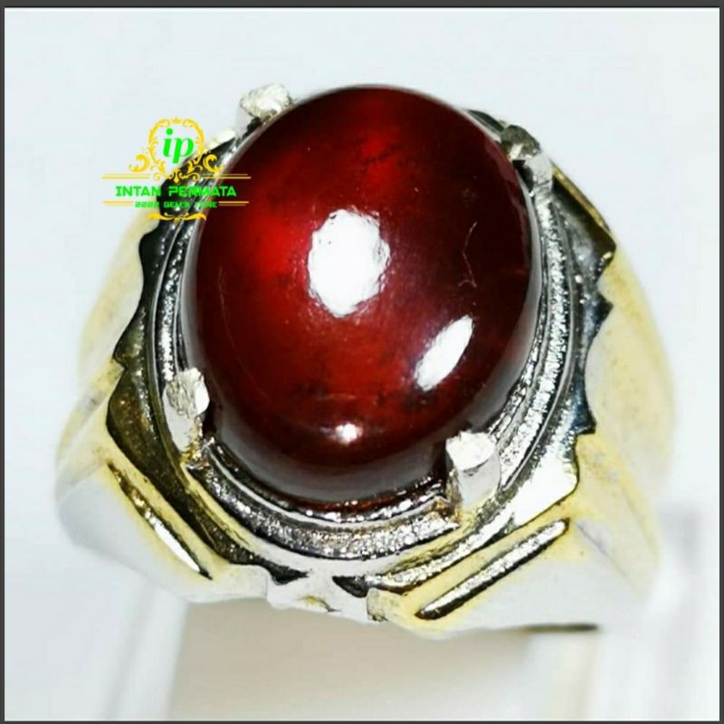 cincin batu RED GARNET super HQ