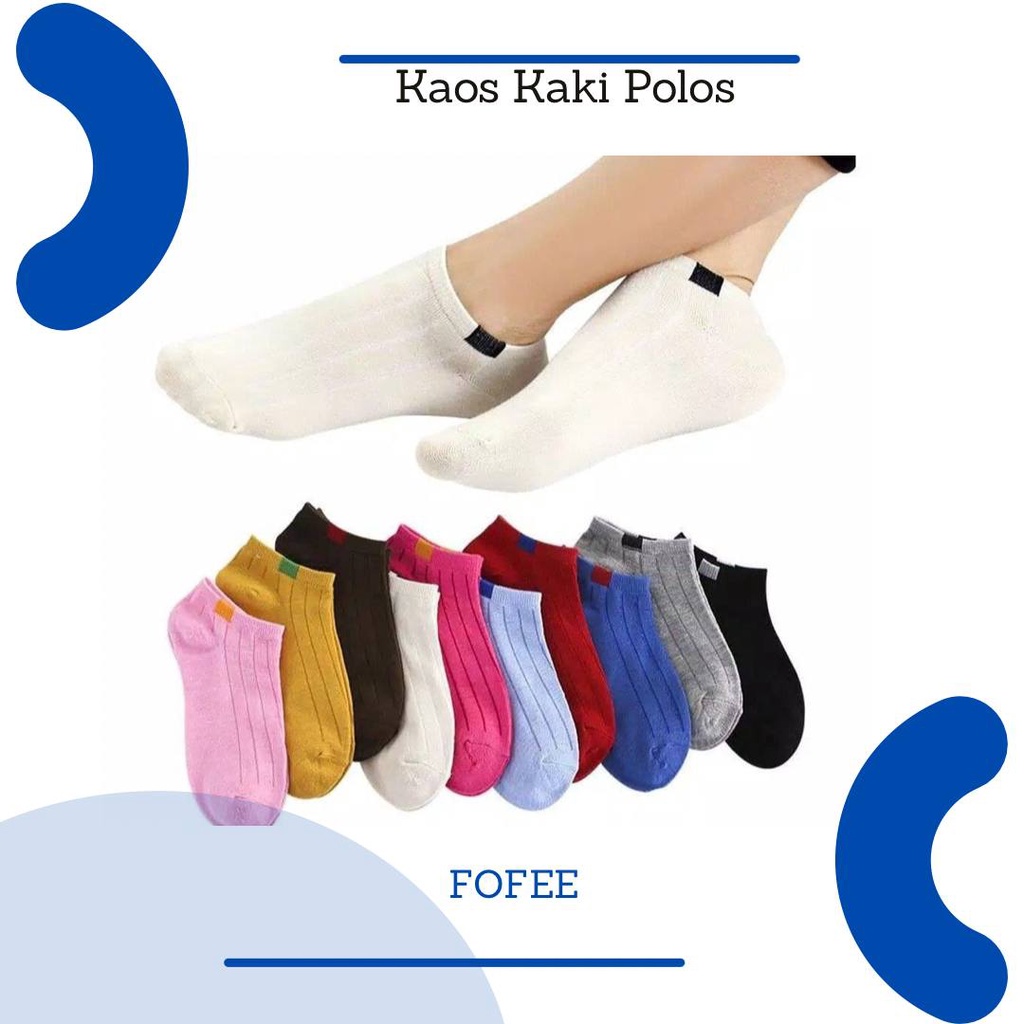 [IMPORT] KAOS KAKI POLOS 2 WARNA GARIS