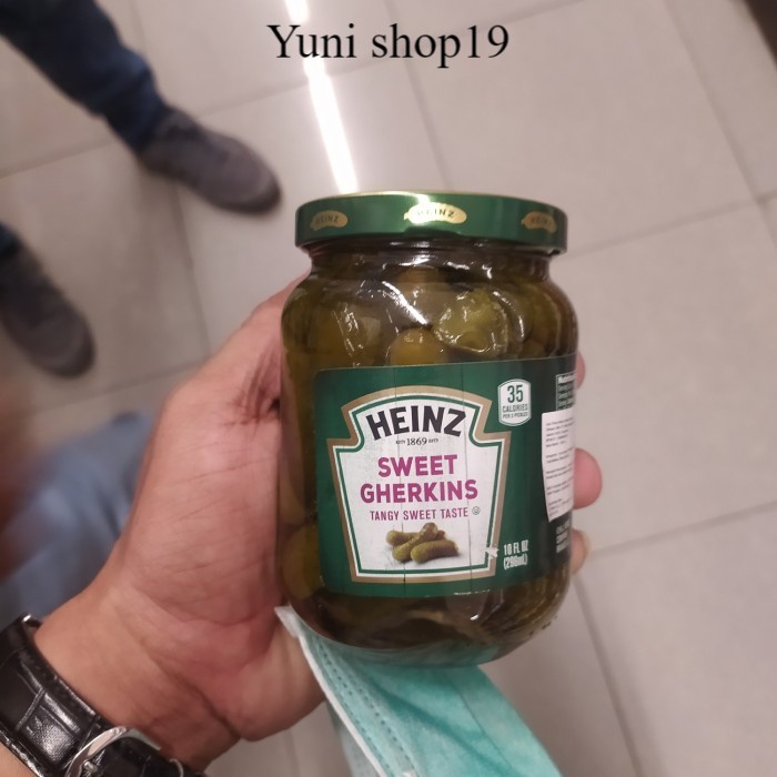 

heinz sweet gherkins 296ml