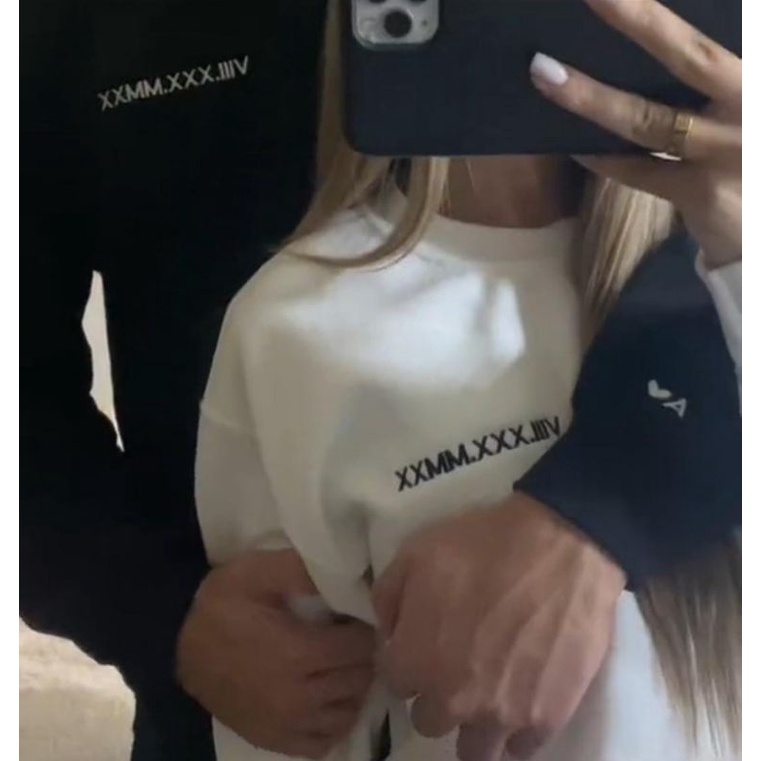 Custom Sweater Couple Bordir | Sweater Couple | Sweater