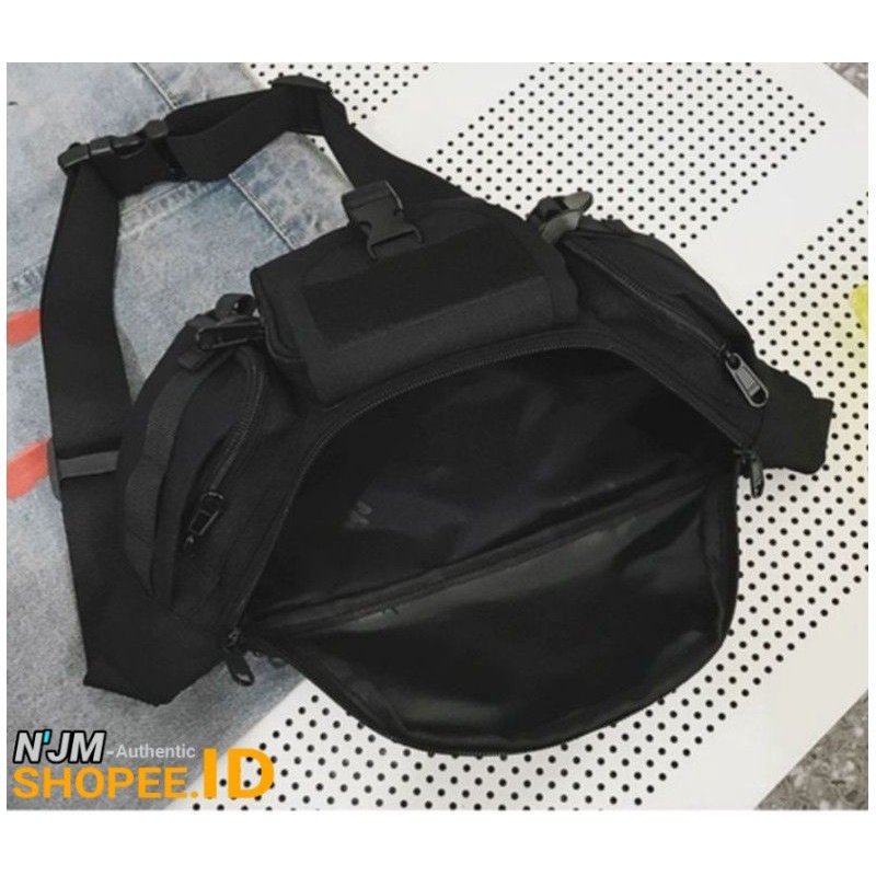 Tas Slingbag Bahu Kanvas Unisex Cewe Cowo Laptop 13 Inch