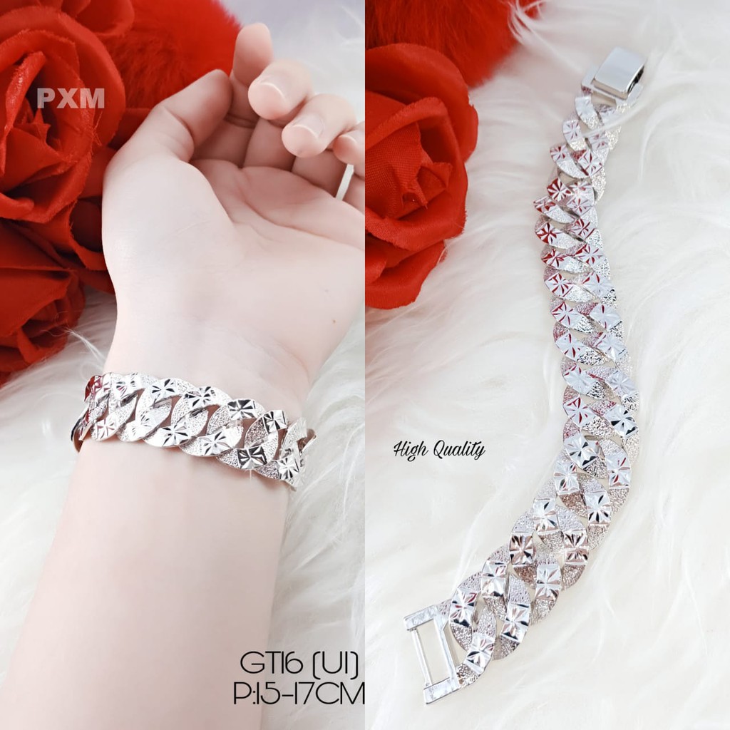 GELANG SISIK NAGA YAXIYA LAPIS MAS PUTIH ASLI