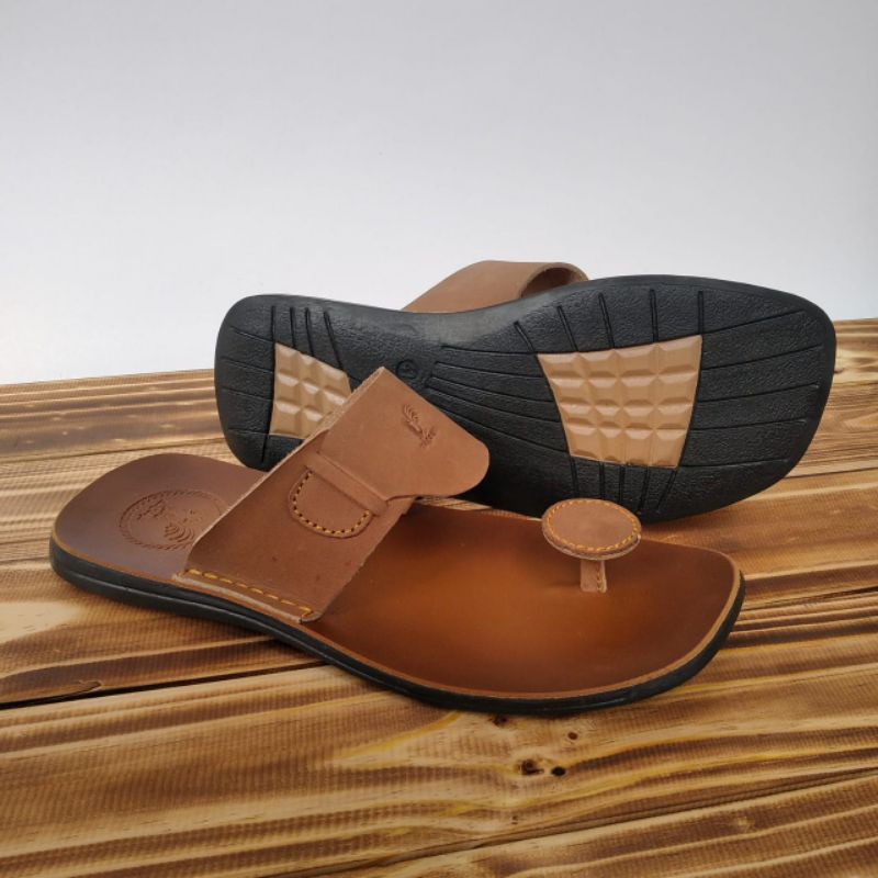 sendal kulit pria sendal santai zagoqu jepit jamur..