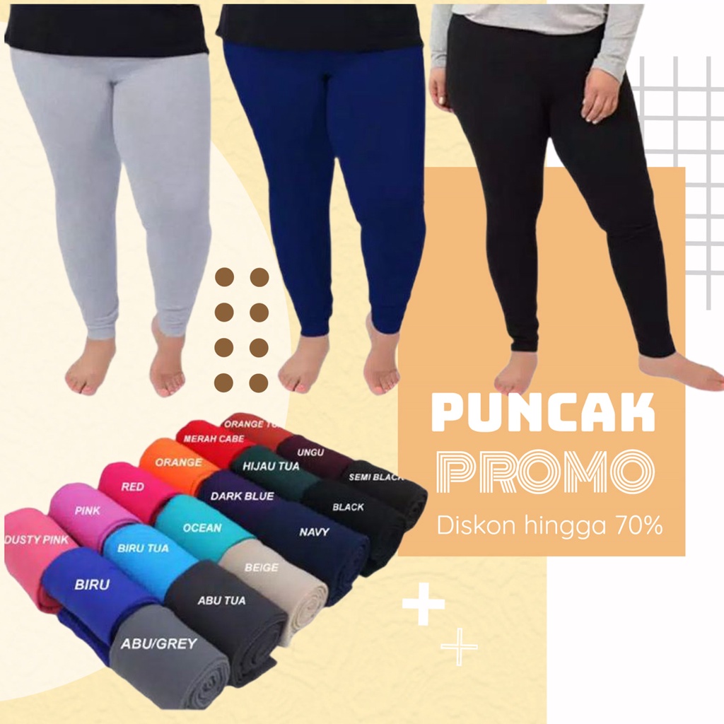 legging dewasa jumbo max bb 120kg pilih warna