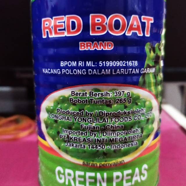 

Kacang Polong Red Boat / green peas