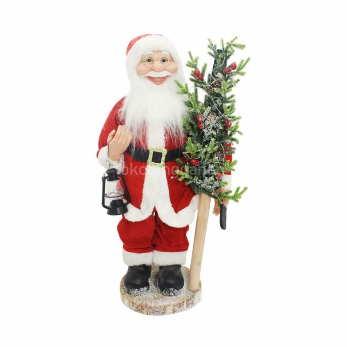 

NOELLE 60 CM DEKORASI NATAL CHRISTMAS SANTA W/ TREE - MERAH HJ21HJ21HJ