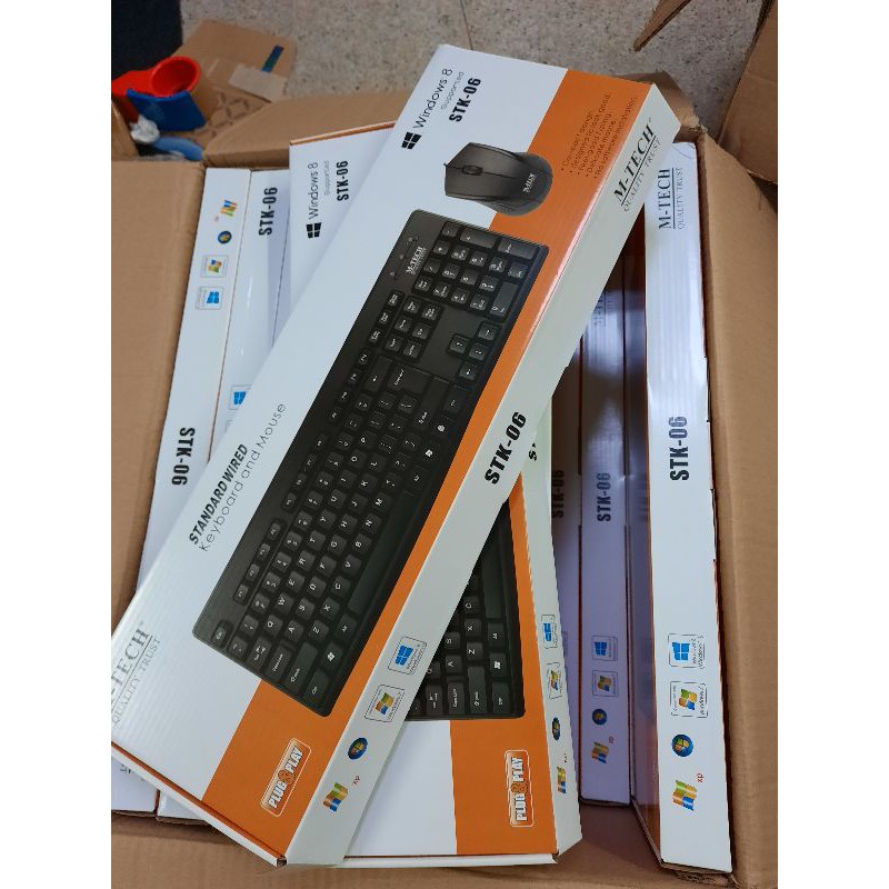 Paket Keyboard Mouse Murah kabel usb baru