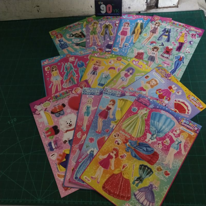 BK Boneka Kertas Bsr DG Disney Princess 1lembar. Mainan BP Bongkar Pasang. MURAH