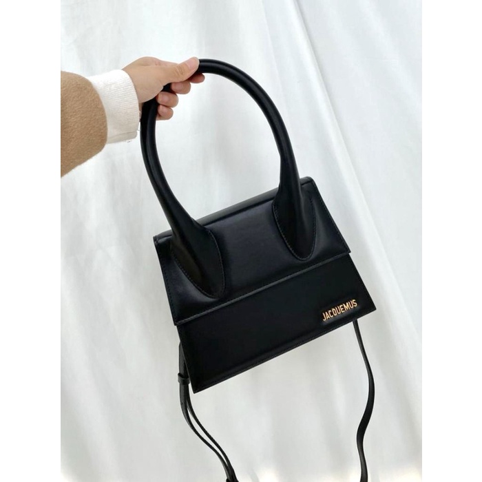 Jacquemus Le Grand Chiquito Calf Leather Bag Black