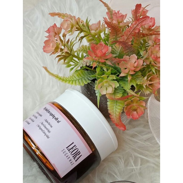 Brand Asli Leora Sugar Wax 177ml/ Free Strips &amp; Spatula