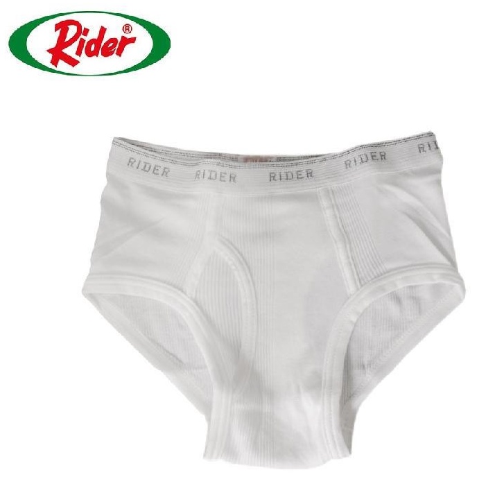 3 Pcs CD Rider Putih R125B Pria Dewasa | Open | R 125 B Celana Dalam Laki Laki Pakaian Dalam Underwear Grosir