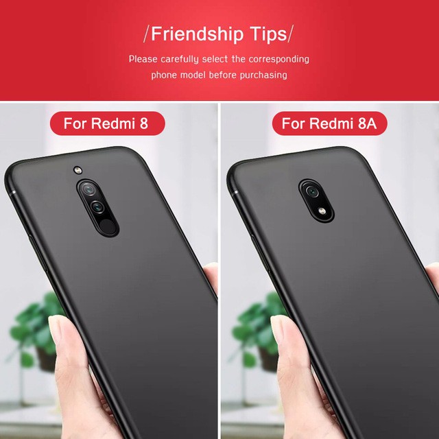 Case Xiaomi Redmi 8A Ultra Slim Black Matte Premium Softcase